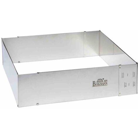 Verstellbarer Backrahmen - BIRKMANN - EASY BAKING - Stahl - 22 x 25 bis 43 x 48 cm, H 7 cm