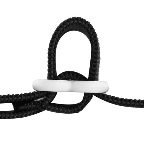 Verstellbarer Bettlakenverschluss – 4er-Pack – Stretchclip mit robustem Befestigungssystem – Metall + Gummiband – 20 mm/33,5 cm – Schwarz