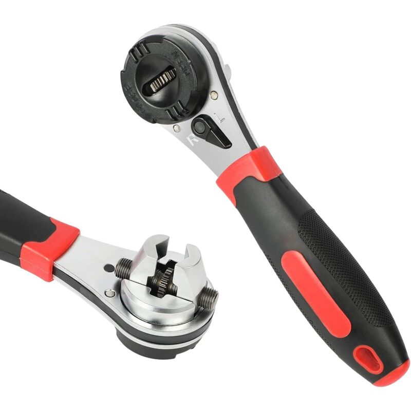 Image of Verstellbarer Cr-V-Schraubenschlüssel, Multifunktionsschlüssel, Ratschenschlüssel, 200 mm Länge