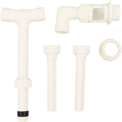 Verstellbarer Doppelkopf-PVC-Teichbrunnen mit Innengewindeadapter G1 1/2 auf G2 für Wasserstrahl