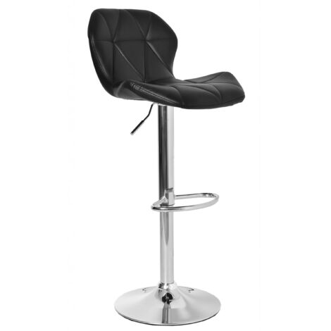 Verstellbarer Eco-Hocker Sevilla in Schwarz