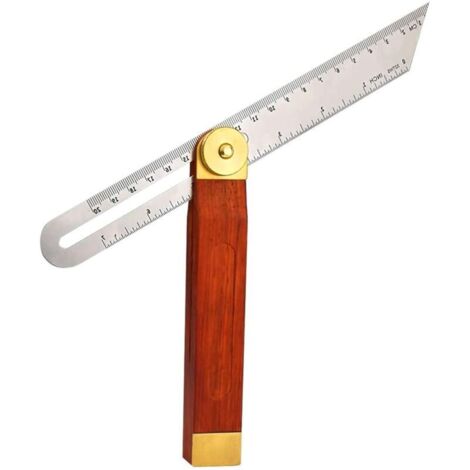 Verstellbarer Edelstahl-Mehrwinkel-Winkel, Zimmermannswinkel, Schreinerwinkel, verstellbarer Mehrwinkel-Schreinerwinkel, Mehrwinkel-Winkel für Schreinerarbeiten, Heimwerkerbedarf