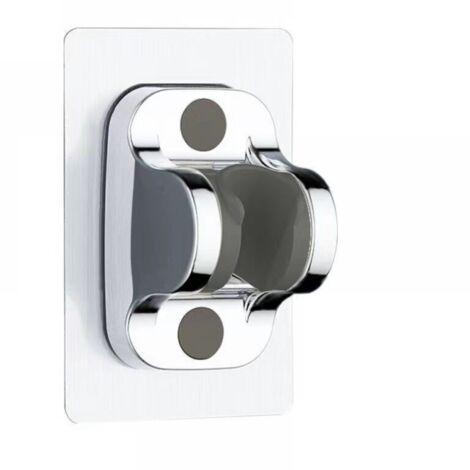 Verstellbarer Hängeduschkopfsitz für Badezimmer ohne perforierte Duschhalterung (silber)