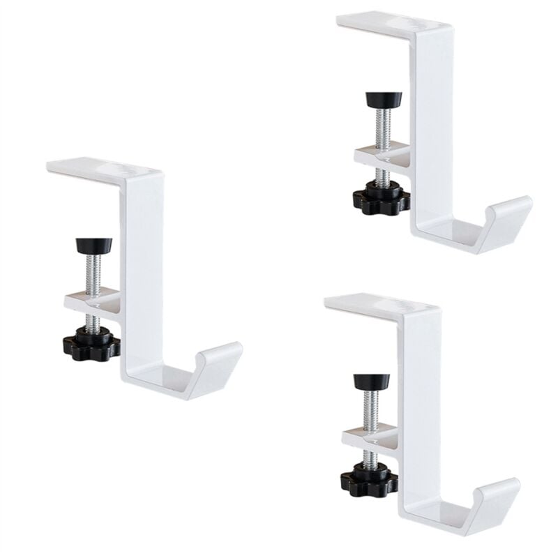 Image of Verstellbarer Haken für die Schreibtischkante, Gaming-Headset-Aufhänger, 3 Stück