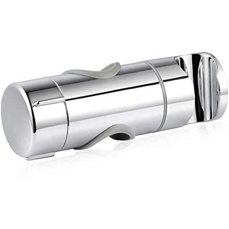Verstellbarer Handbrausehalter, Duschkopfhalter, 19–25 mm verstellbarer Durchmesser, Chrom-ABS-Handbrausehalter (Silber)