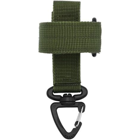 Verstellbarer Handschuhhalter aus Nylon mit Haken für Polizei, Feuerwehr und Arbeiter – Militärgrün