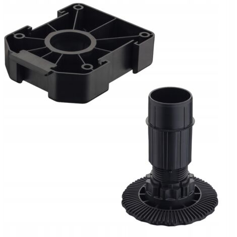 VERSTELLBARER MÖBELFUSS H125 115-145MM + MÖBELMONTIERKOPF