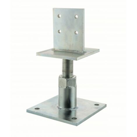 Verstellbarer Pfostenfuß PIBA 120x120mm – Stärke 8mm