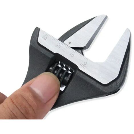 Verstellbarer Schraubenschlüssel, 38 mm Öffnung, CR-V Profi-Multitool mit verstellbarem Krokodilgriff, Werkzeugschlüssel, 216 mm
