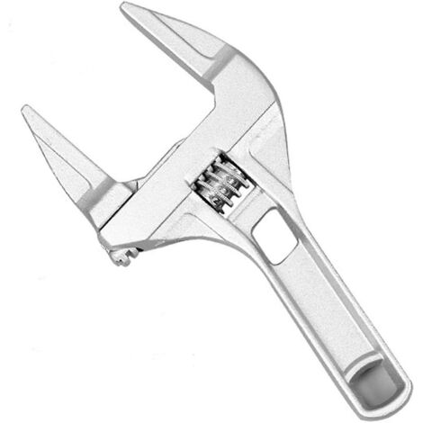 Verstellbarer Schraubenschlüssel, große Öffnung, Badezimmerschlüssel, breite Backenschlüssel, 16–68 mm, Aluminiumlegierung, Schraubenschlüssel, Stab