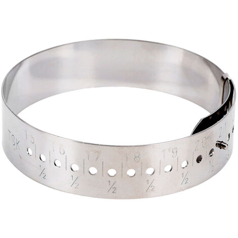 Verstellbares Armband 15-23 cm Edelstahl-Ringgrößenmesser