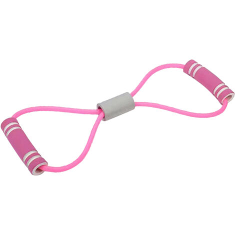 Verstellbares, elastisches Achterband für Arm- und Schulterdehnübungen – Pink Fitness
