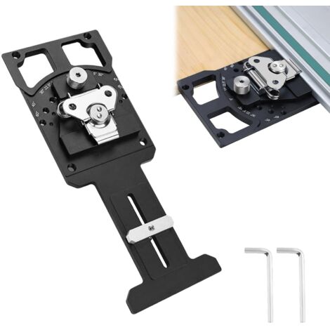 Verstellbares Schienensägewinkel, quadratische Führungsschiene, Winkel Spursäge Quadrat mit -60° bis 60° Schneller positiver Winkelanschlag, Führungsschiene kompatibel mit Festool Makita