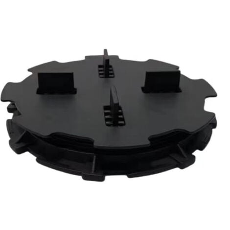 MCCOVER Verstellbares Stelzlager 10 bis 15 mm Platte und Gitterrost - Farbe - Schwarz