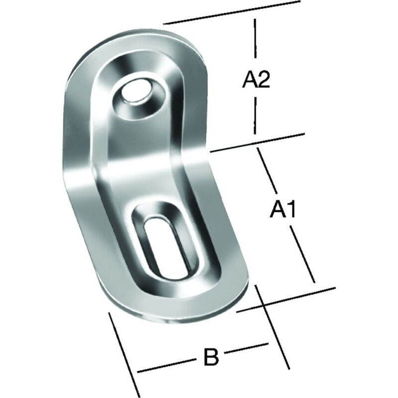 VORMANN Verstellwinkel 39x28x22x1mm Stahl, verzinkt