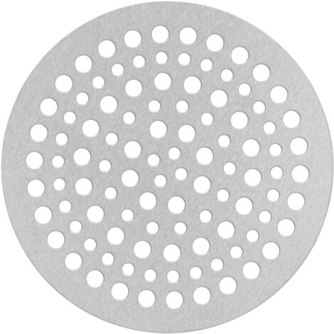 Verstopfungsfreier Duschrost aus Edelstahl, runder Abflussfilter für Waschbecken und Badezimmer (68 mm)
