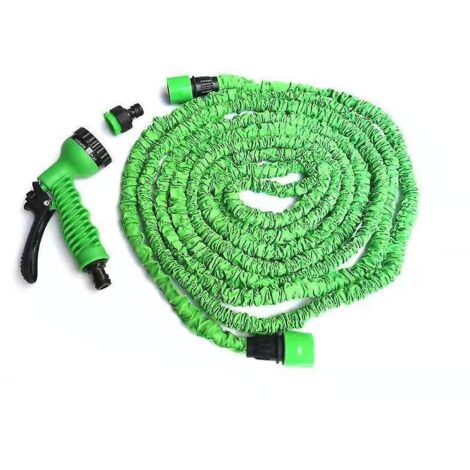 vert 15m Hose  - Tuyau Extensible  Pression D'eau