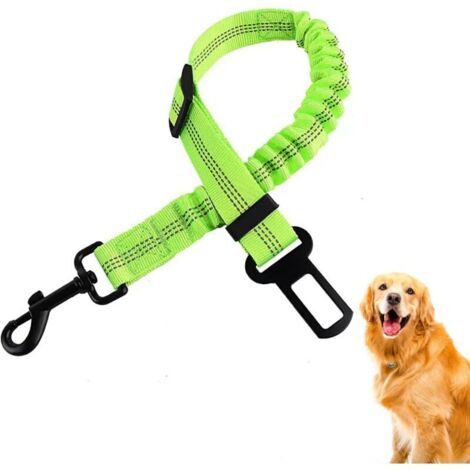 (Vert, 53-83cm)Ceinture Chien Voiture - Ceinture Securite Chien Voiture, Harnais Animalin Chien Universel Accessoires pour Tout Type de Voiture, Attache Chien Voiture pour Chien/Chat/Harnais Animaux