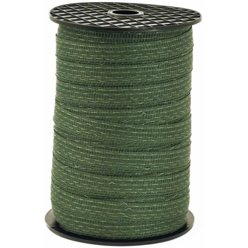 Vert - Bande de clôture électrique 2 cm en rouleau de 200 m avec 4 conducteurs en acier inoxydable 0,15 mm vert