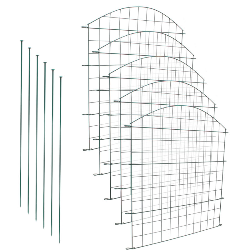 Jopassy - Vert Ensemble de Clôture de jardin Panneau Grillage d'étang