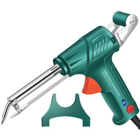 (Vert et Noir)Pistolet à souder électrique manuel haute puissance - Alimentation automatique étain Compact et portable, Vert