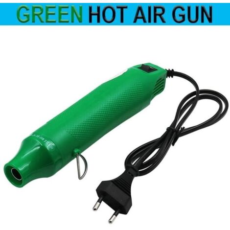 vert - Mini pistolet à Air chaud électrique en céramique souple, 300W, , léger, à main, rétrécissement de l' a