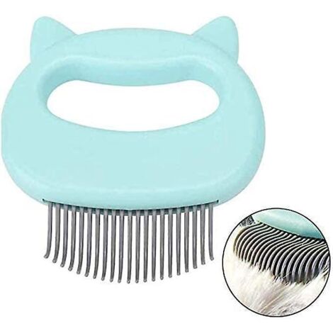 (vert) Peigne De Massage Pour Chat Et Chien - Brosse De Nettoyage Pour Poils De Chat - Style Oreille De Chat