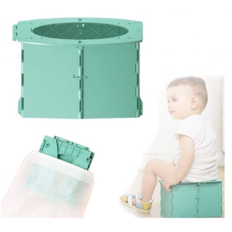 vert, Pot Pliant Voyage Portable Pot Voiture Pliable Enfant Toilettes Pliantes pour Enfants Déplacement Enfants Pot Extérieur Siège Toilette Garçons s Toilettes Voiture Pliable Bébé