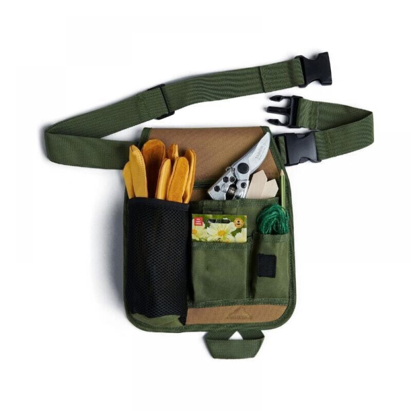Serbia - vert Unisexe Pratique Jardinage Fleuriste Taille Sac de Ceinture à Porte-outils Poche Titulaire