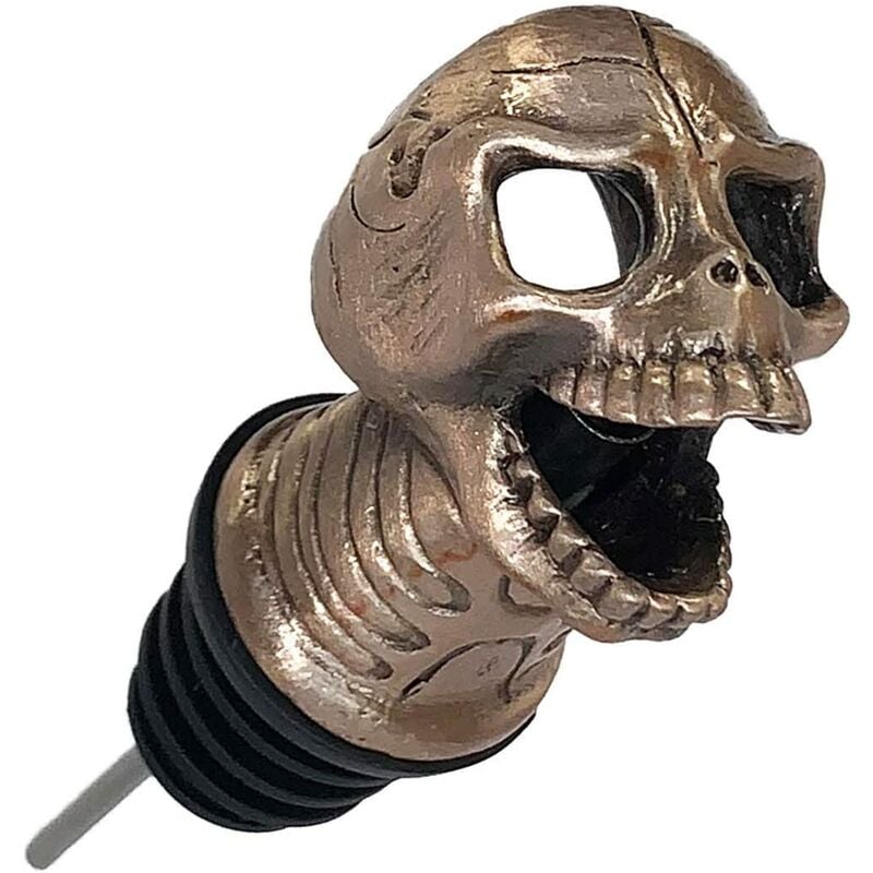 

Vertedor de whisky con aireador de vino de 3 calaveras, regalos únicos de recuerdo de Halloween, regalo de vino perfecto para los amantes de las