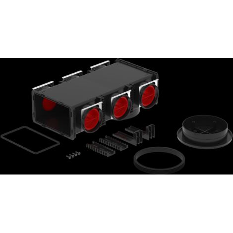 Verteiler ComfoCube Flex Modul 6xDN90 Anschluss/Revision DN160, 450x284x134 mm von Zehnder - 990323373