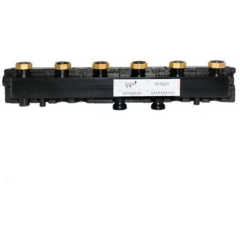 Verteilerbalken Verteiler für drei Heizkreise DN 25 passend für alle Pumpengruppen mit 125mm Abstand