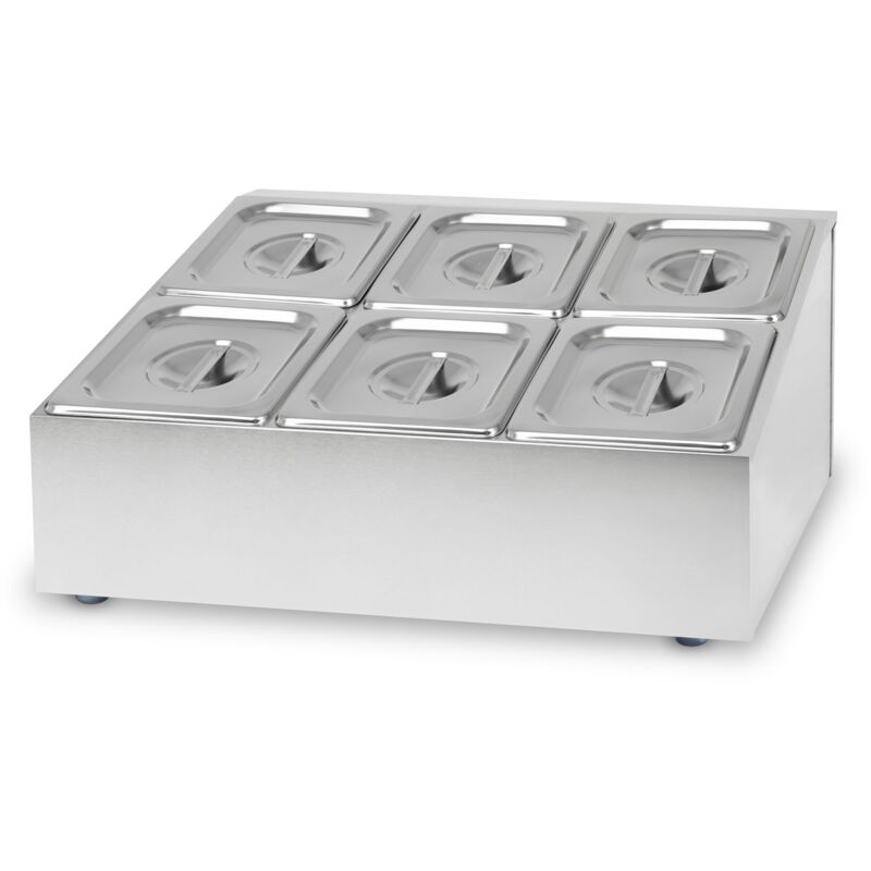 Vertes - Bac à ingrédients 2 x 3 x 1/6 gn Gastronorme, Acier inoxydable, 100mm de profondeur, Hygiénique, Inoxydable, Anti-rayures, Résistant à la