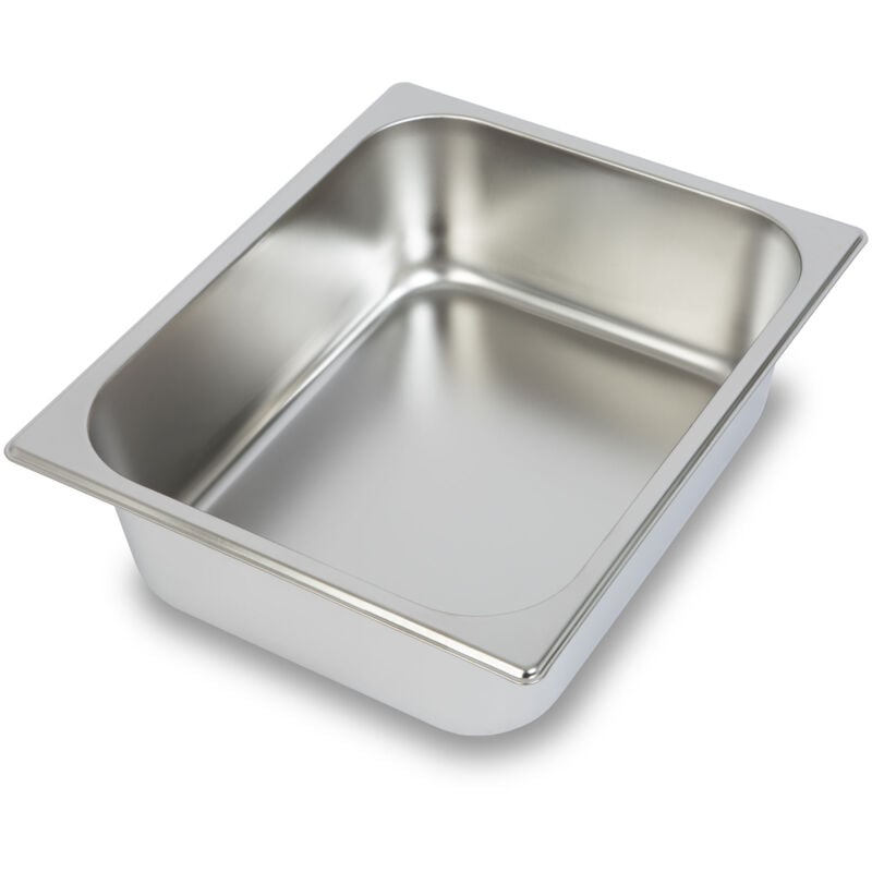 Bac Gastronorm gn 1/2 Acier Inoxydable (Profondeur 100mm, Hygiénique, Résistant aux Rayures, Résistant à la Température de -40° à +300°C, pour