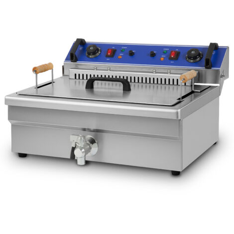 VERTES Friteuse en acier inoxydable capacité 25 litres,50-250 °C