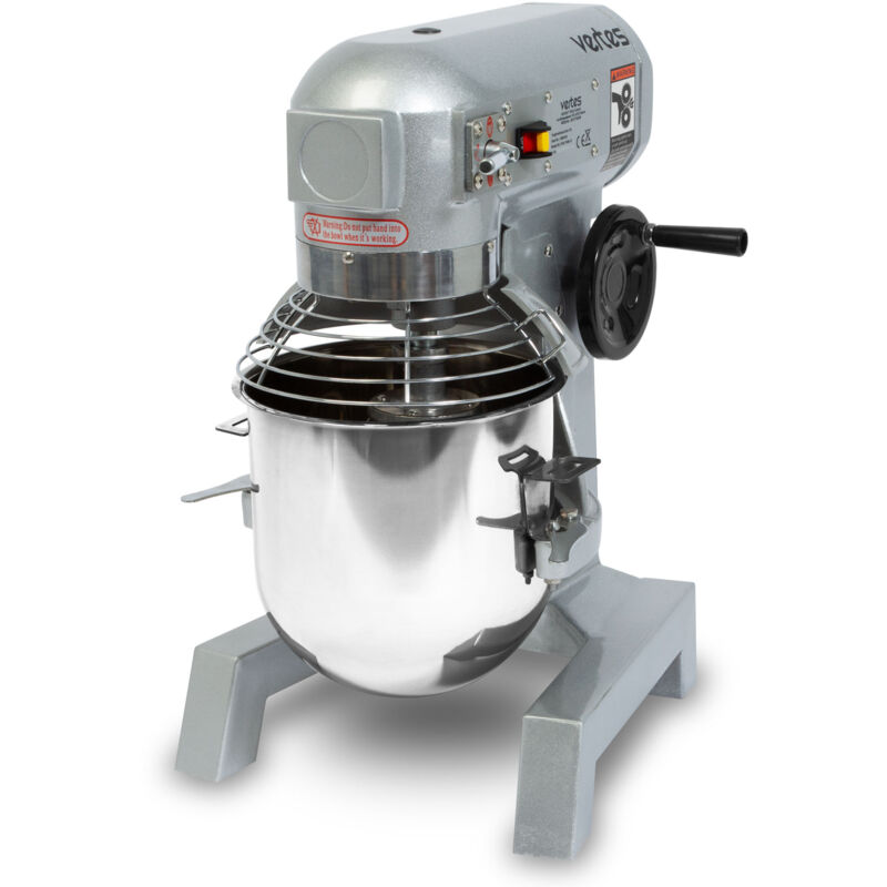 Vertes - Pétrin à pâte professionnel Machine à pâte avec batteur planétaire, capacité 10L, 450W, bol en inox, lame de batteur, crochet pétrisseur et