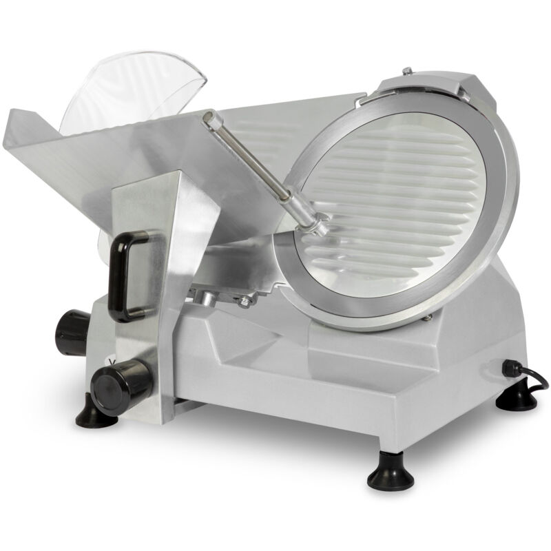 Trancheuse électrique, Trancheuse saucisson avec 250W, couteau avec 300mm de diam., épaisseur de coupe 0 à 15mm, Trancheuse professionnelle avec