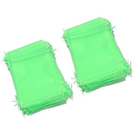 (Verte)Sac de protection des fruits - Shipenophy - 100 pièces - 15x20 cm - Tissu organza - Vert