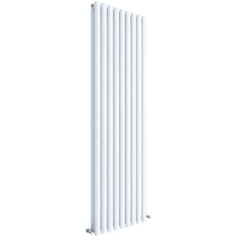 Vertical Double Panel Radiator - 1800mm x 528mm - 5457 BTU - Gloss White- Balterley