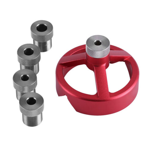 Vertikalbohrlehren-Set für Holzbearbeitungswerkzeuge, 6/7/8/9/10 mm, rot