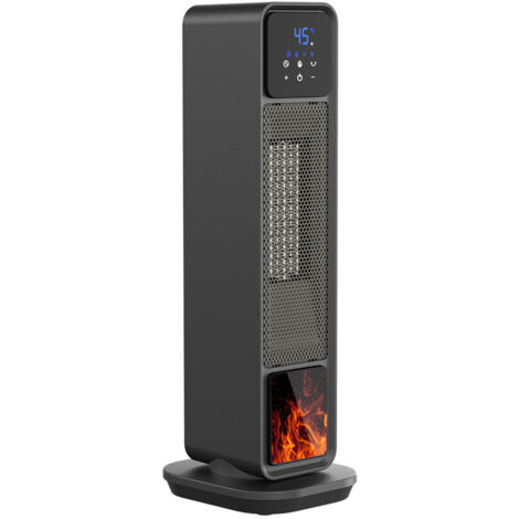 Vertikale Haushaltsheizung 2200 W mit LED-Anzeige, programmierbarer Timer, Fernbedienung inklusive, schwarz