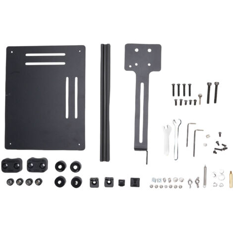 Vertikale Heizpresse für Einsätze mit Aluminiumrahmen und verstellbarer Klemme (17,2/18/19 mm) für 3D-gedruckte Teile aus PLA, PETG und ABS.