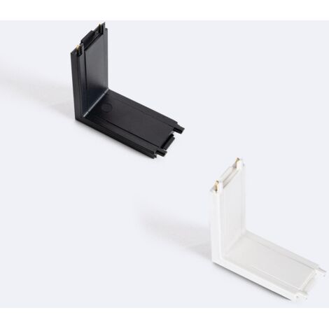 Vertikale L-Verbindung für Magnetschiene 25mm Superslim 48V Aufbau Weiß