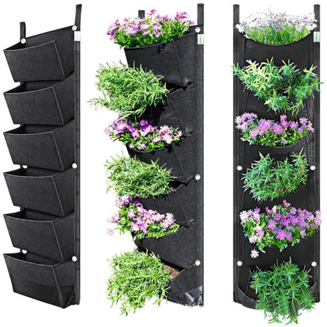 Vertikaler, an der Wand montierbarer Pflanzsack für den Garten im Freien - Gartenbehälter