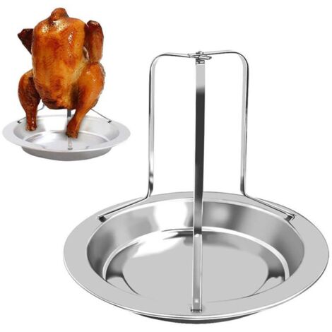 Vertikaler Edelstahlgrill für Spieße, ideal für brasilianisches Barbecue und die Zubereitung von Hähnchen