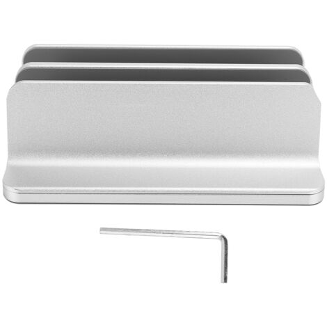 Vertikaler Laptopständer aus Aluminiumlegierung mit zwei Kartensteckplätzen und Wärmeableitung