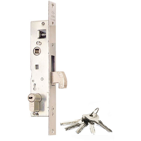 Vertikales Metallschloss, Europrofilhaken Cisa L4140.20.0