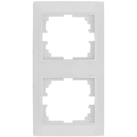 Vertikalrahmen für 2 Elemente weiß 81x154x10mm  E3/42946 Platte