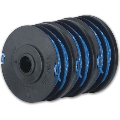 (Vert)Lot de 3 bobines double fil RYOBI diamètre 1,65mm pour coupe-bordures électriques RAC123