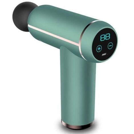 (vert)Pistolet de massage à percussion portatif pour soulager la douleur, les courbatures et les raideurs musculaires (vert)